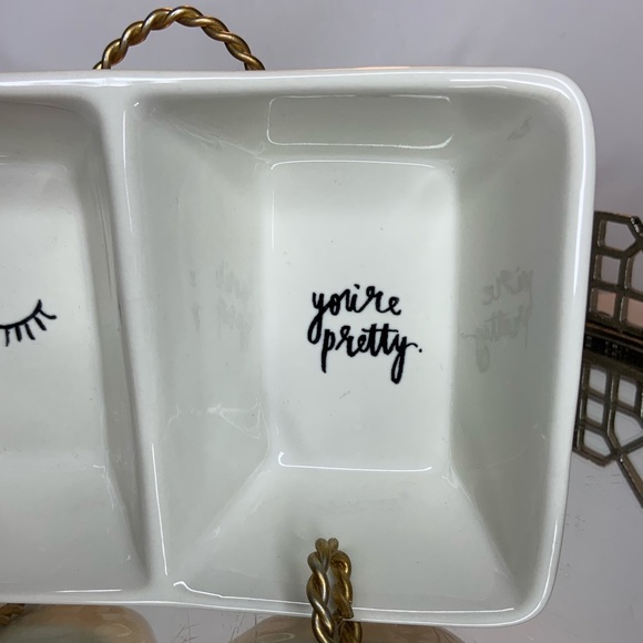 Rae Dunn Divided Dish Bowl Serving #M045 - Picture 2 of 5